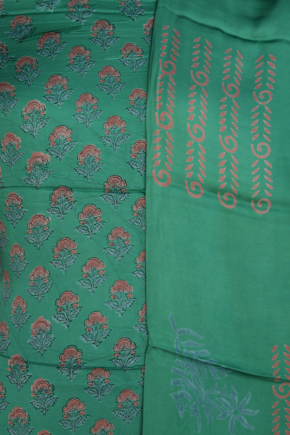 Image of Unstitched Suit Set Satin Silk Fabric (3 Pcs Set)
